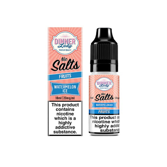 DINNER LADY Watermelon Ice Nic Salt 10ml