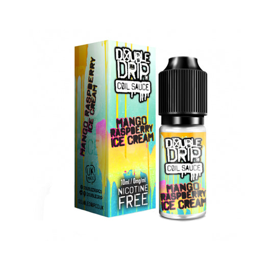 DOUBLE DRIP COIL SAUCE Mango Raspberry Ice Cream High VG 10ml E-Liquid