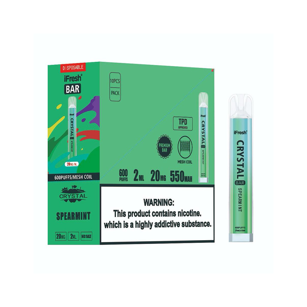 ifresh crystal Bar Spearmint Disposable (pack of 10)