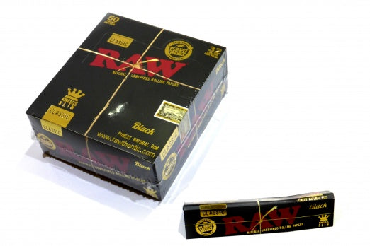RAW Classic Black King Size slim 50 Pack