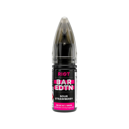 RIOT BAR EDTN Sour Strawberry Nic Salt 10ml