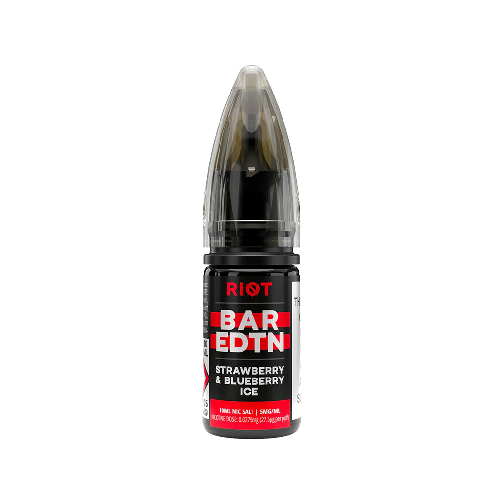 RIOT BAR EDTN Strawberry Blueberry Ice Nic Salt 10ml