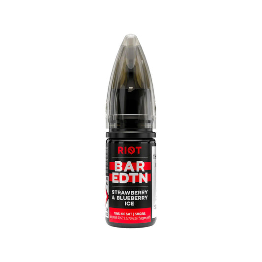 RIOT BAR EDTN Strawberry Blueberry Ice Nic Salt 10ml