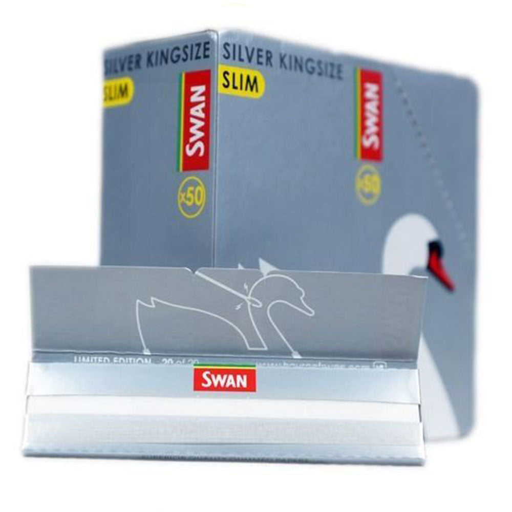 Swan King size Slim Cigarette Rolling Papers - Box Of 50 Booklets