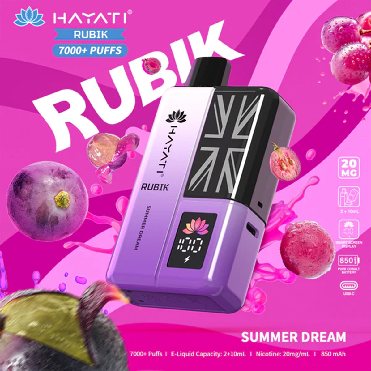 Hayati RUBIK 7000+ Prefilled Pod Vape Kit