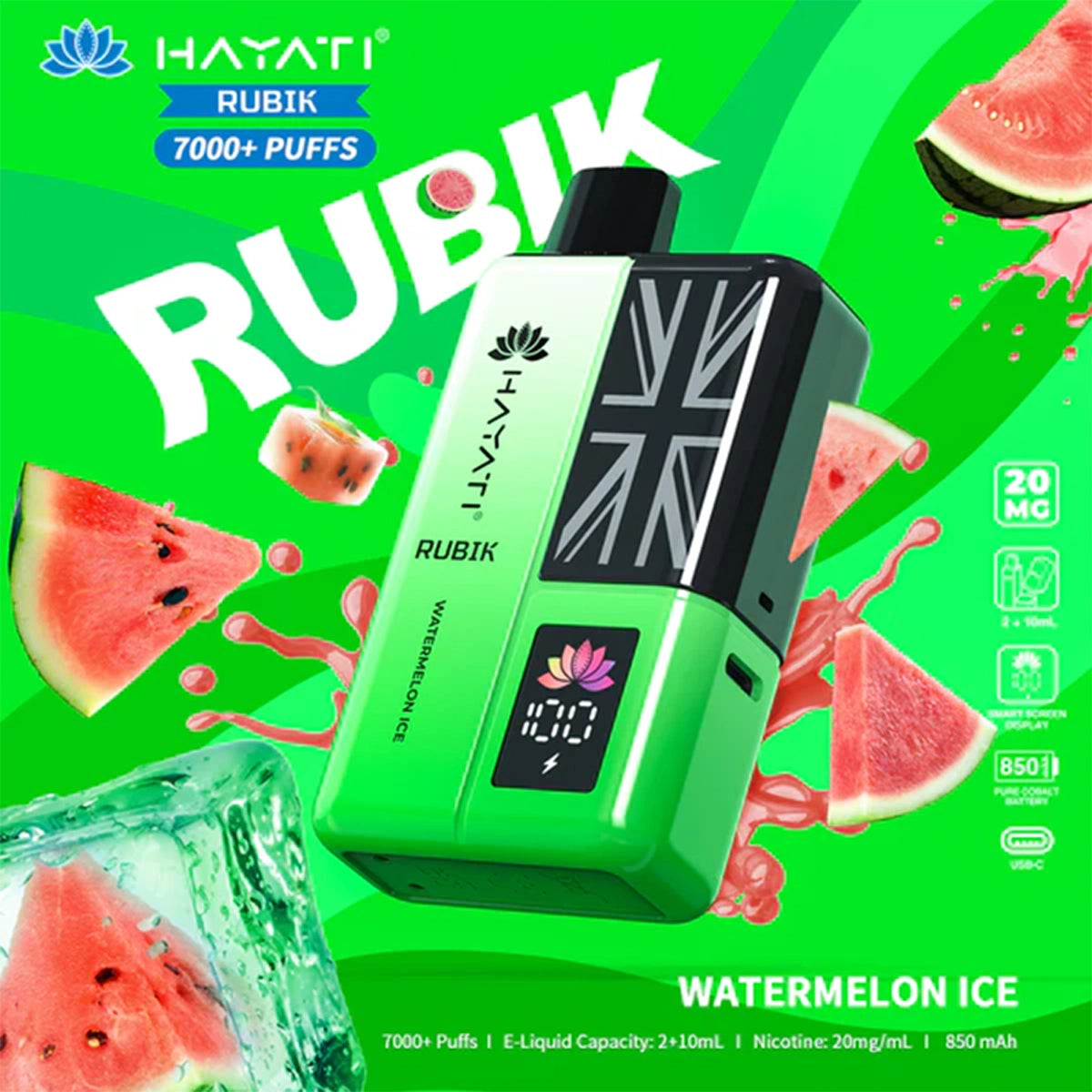 Hayati RUBIK 7000+ Prefilled Pod Vape Kit