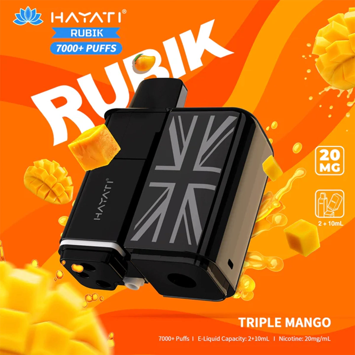Hayati RUBIK 7000+ Prefilled Pod Vape Kit