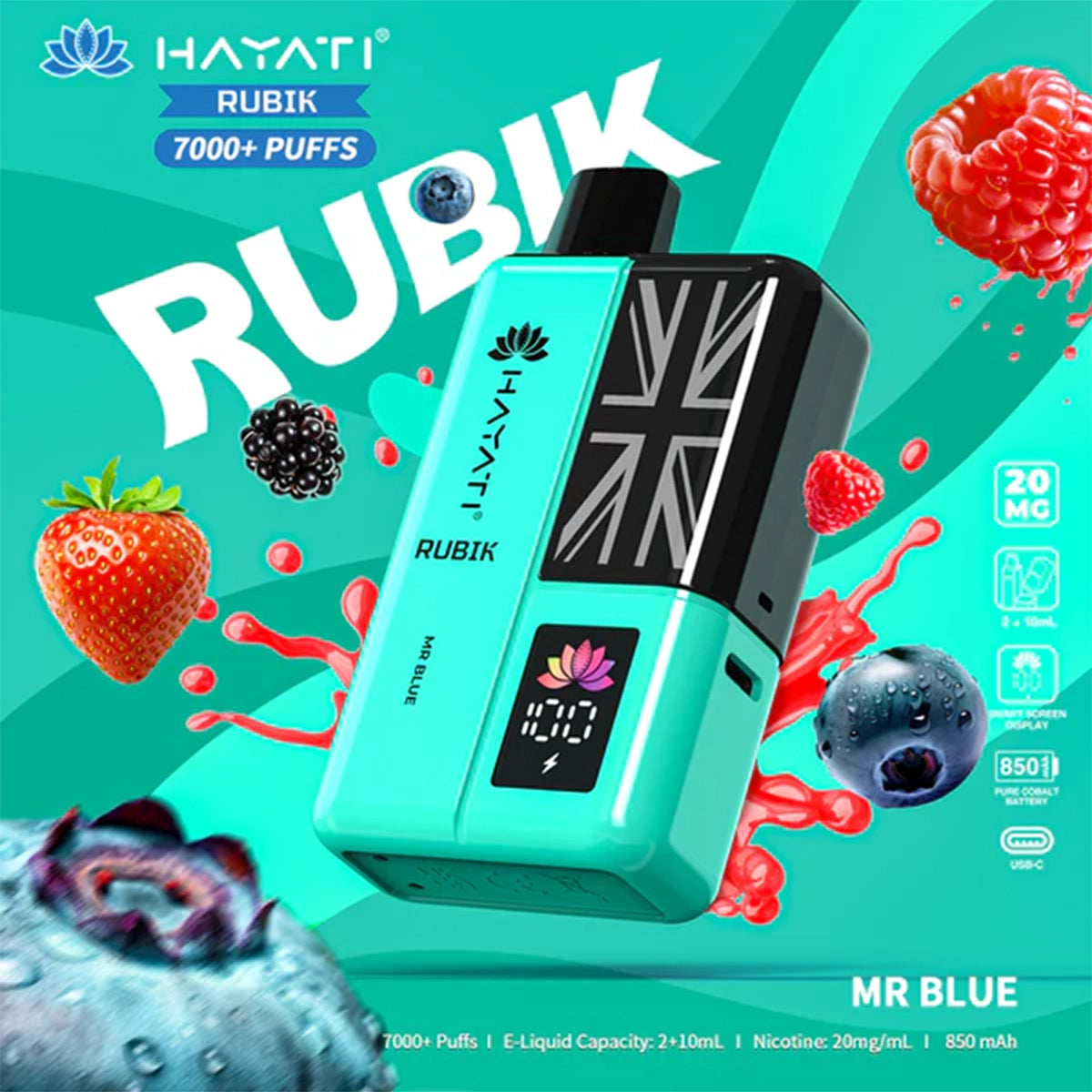 Hayati RUBIK 7000+ Prefilled Pod Vape Kit