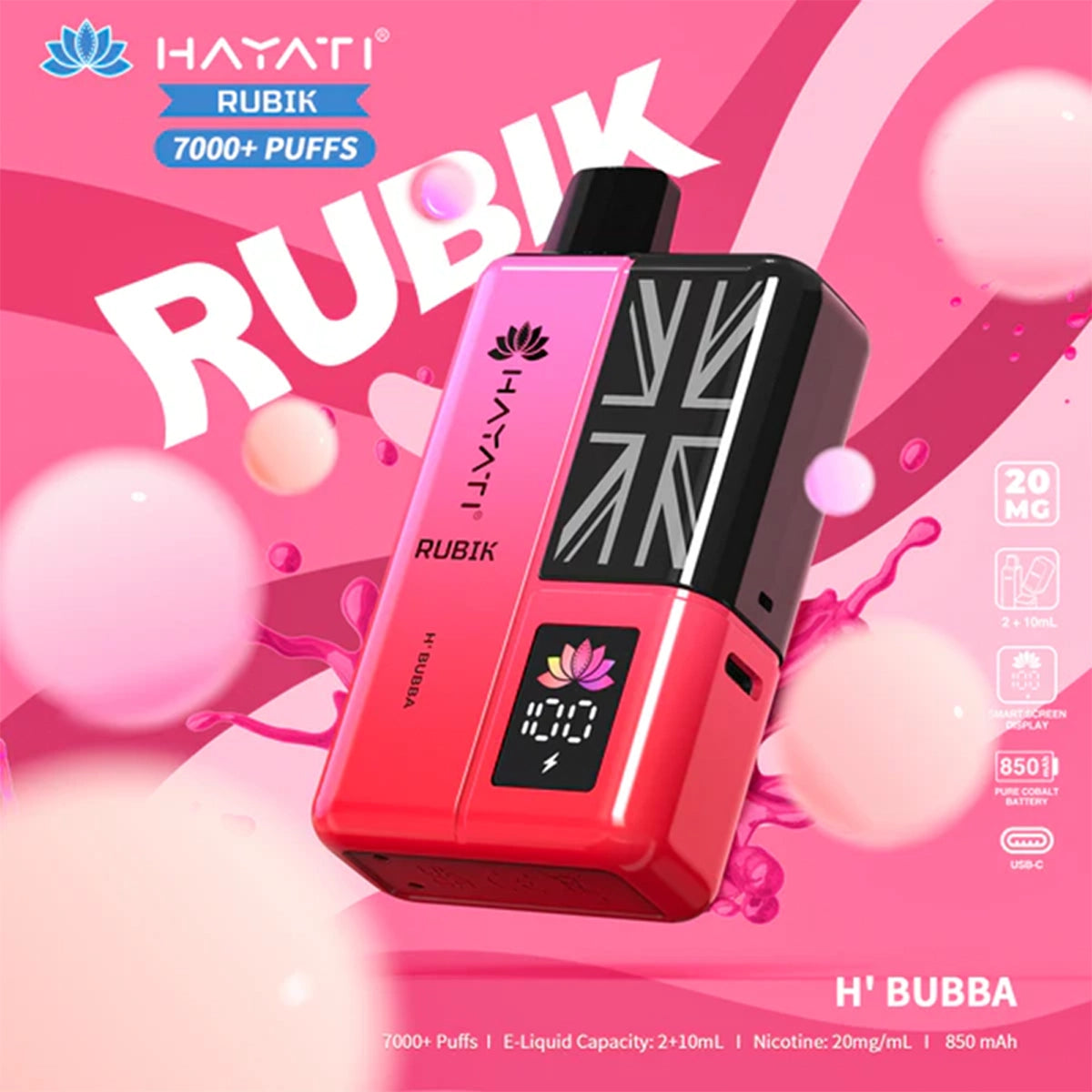 Hayati RUBIK 7000+ Prefilled Pod Vape Kit
