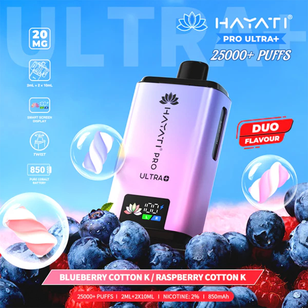Hayati Pro Ultra Plus 25K Prefilled Vape Kit