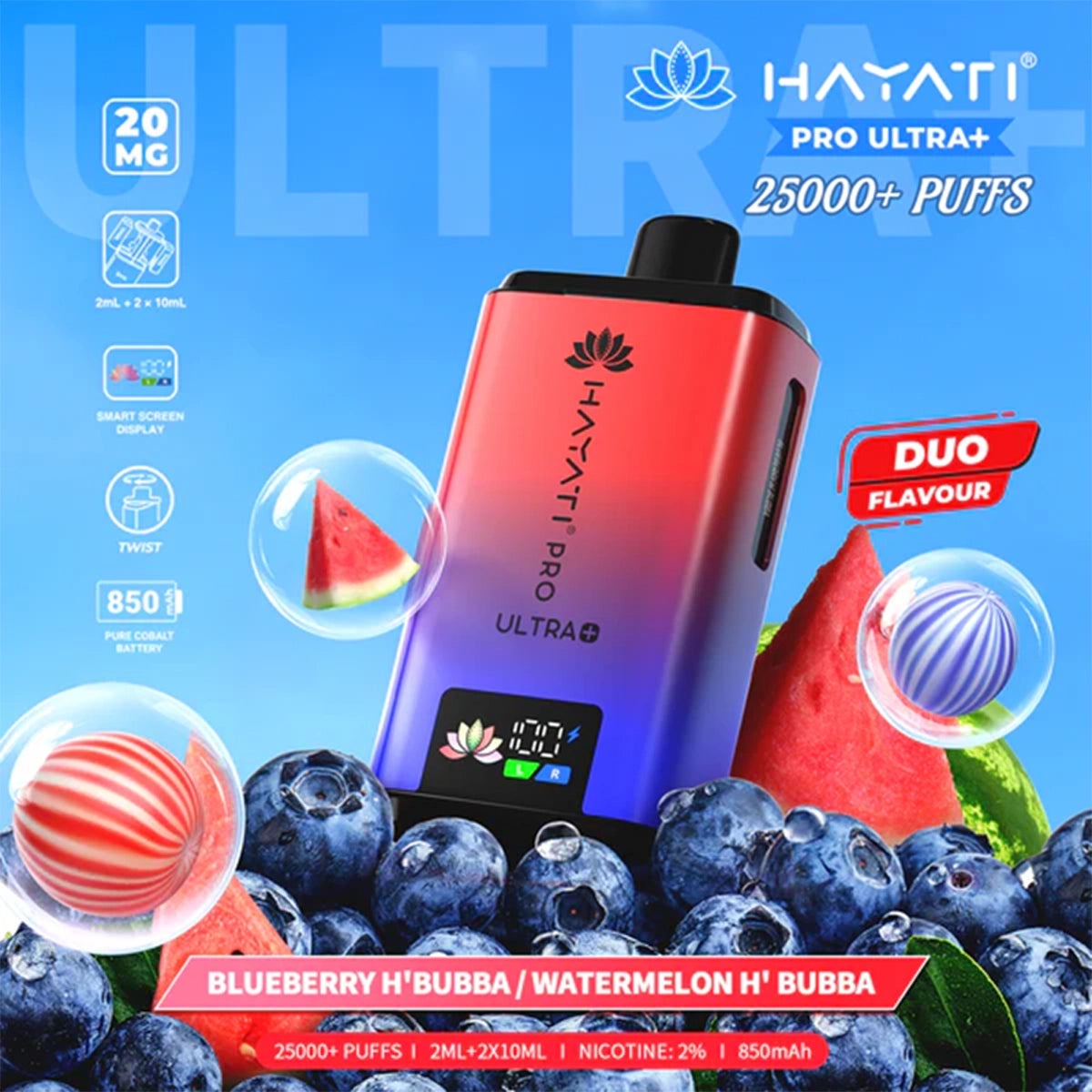Hayati Pro Ultra Plus 25K Prefilled Vape Kit