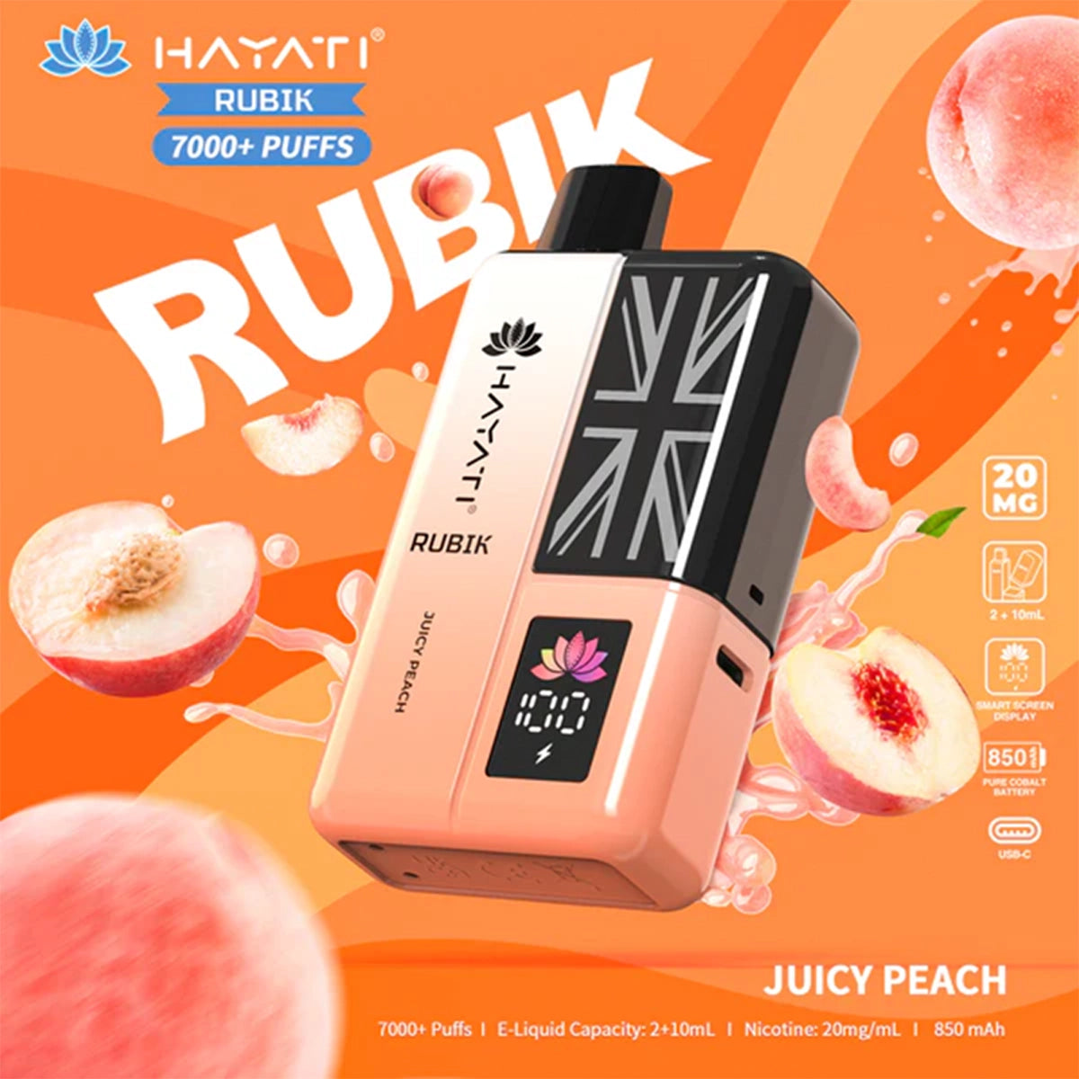 Hayati RUBIK 7000+ Prefilled Pod Vape Kit