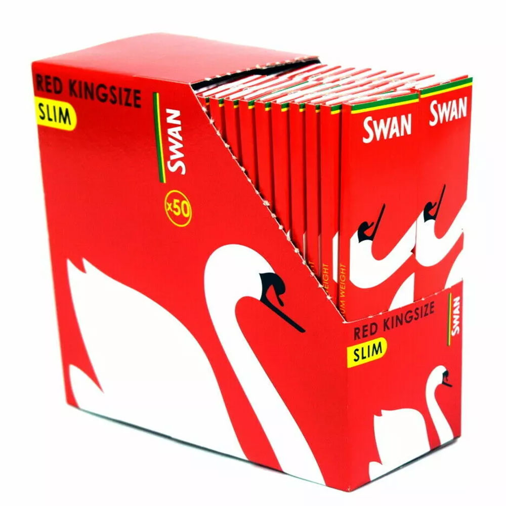 Swan King size Slim Cigarette Rolling Papers - Box Of 50 Booklets