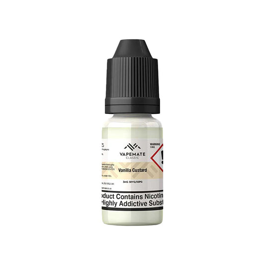 VAPEMATE Classic Vanilla Custard 10ml E-Liquid