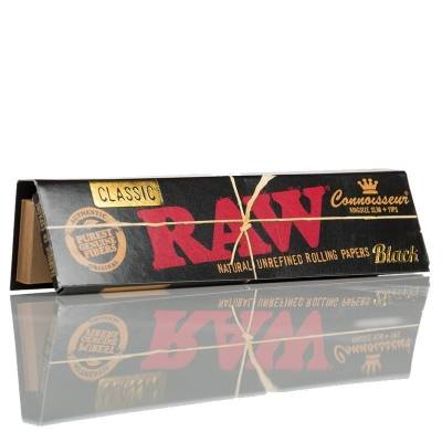 RAW Classic Black King Size slim 50 Pack