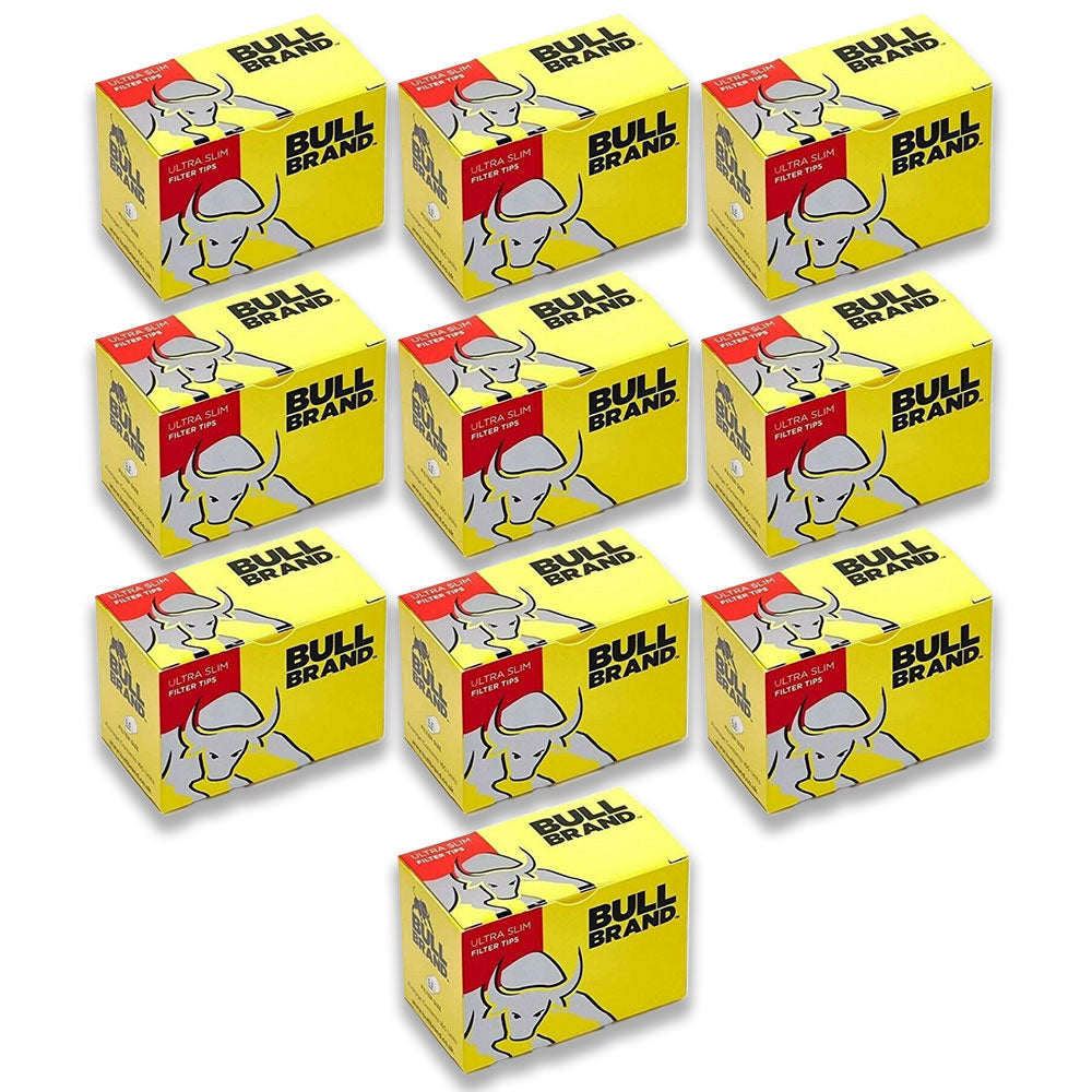 Bull Brand Ultra Slim Filter Tips 160s x 10 (1600 Filter Tips)