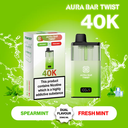 Crystal Prime 40K Puffs Aura Twist Pod Kit