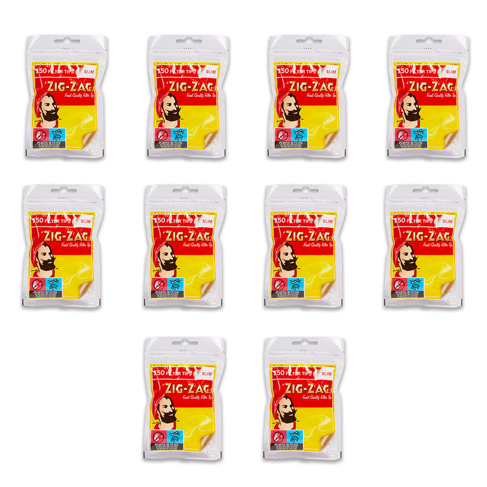 Zig Zag Filter Tips Slim 10x150