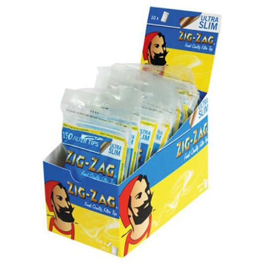 Zig Zag Filter Tips Ultra Slim 10x150