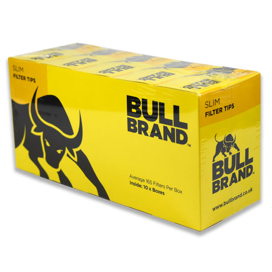 Bull Brand Slim Filter Tips 165s x 10 (1650 Filter Tips)