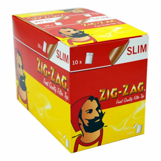Zig Zag Filter Tips Slim 10x150