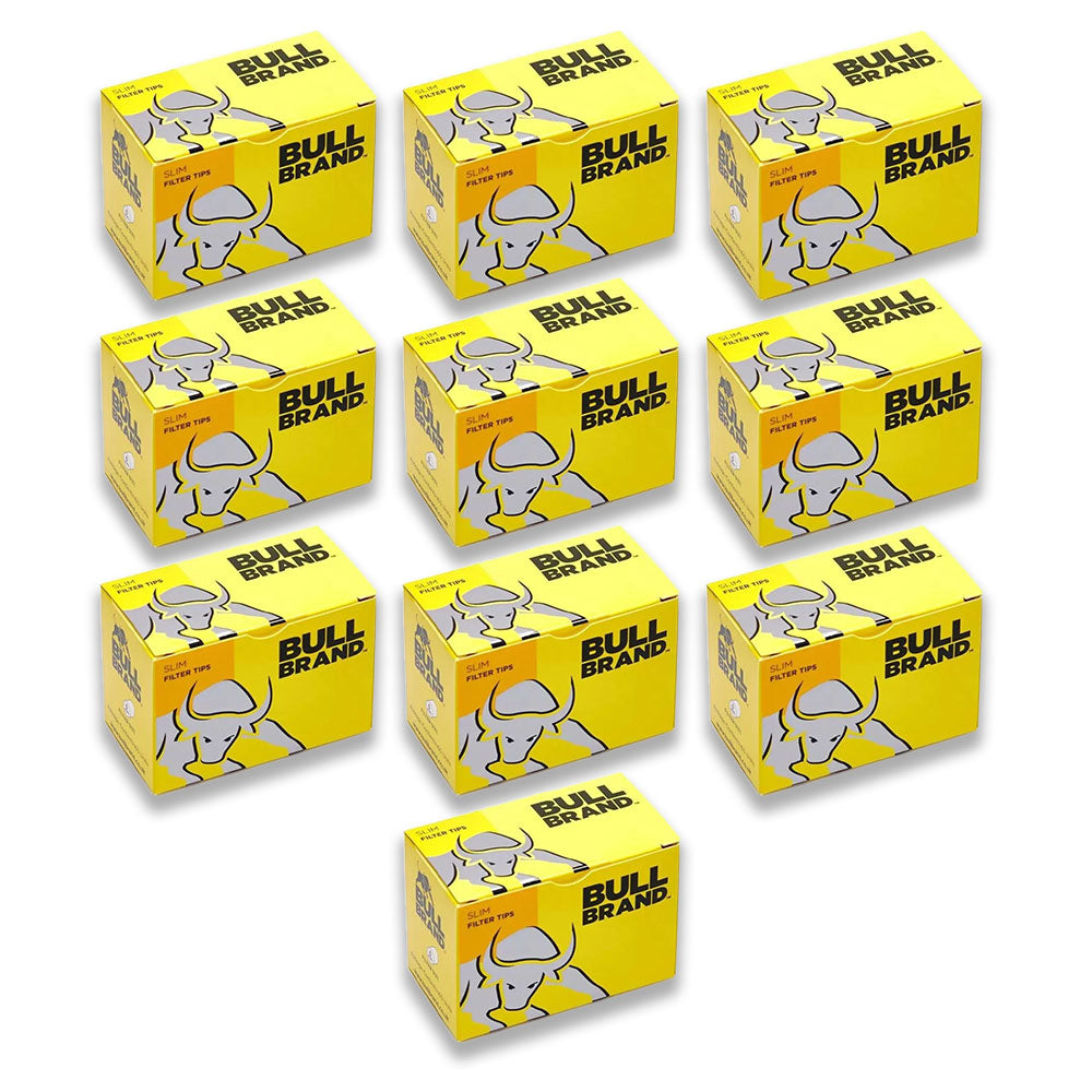 Bull Brand Slim Filter Tips 165s x 10 (1650 Filter Tips)