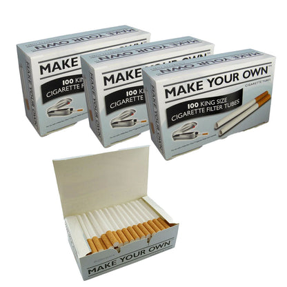 Make Your Own 100 King Size Filter Tubes