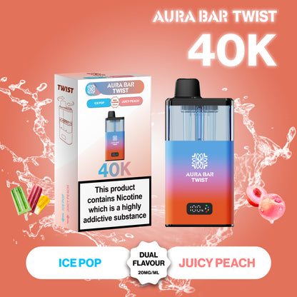 Crystal Prime 40K Puffs Aura Twist Pod Kit