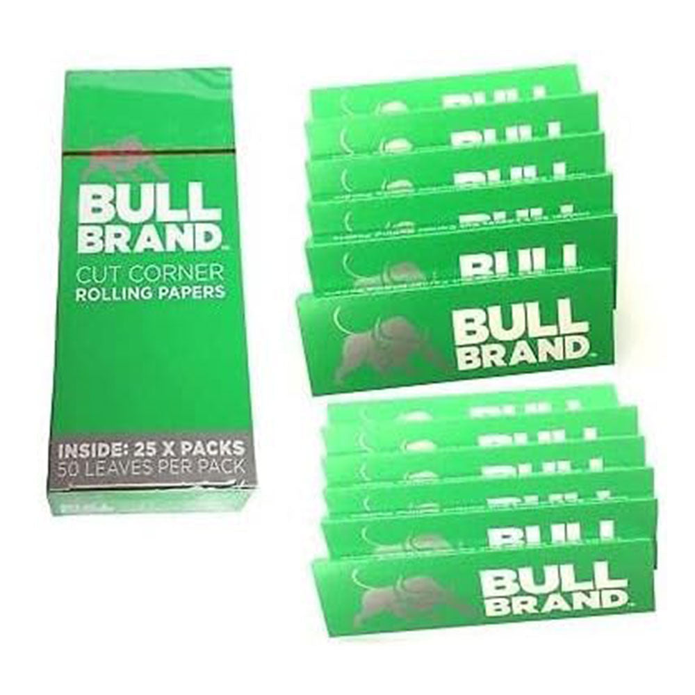 Bull Brand Green Regular Rolling Papers 50 packs