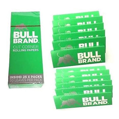 Bull Brand Green Regular Rolling Papers 50 packs
