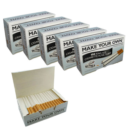 Make Your Own 100 King Size Filter Tubes
