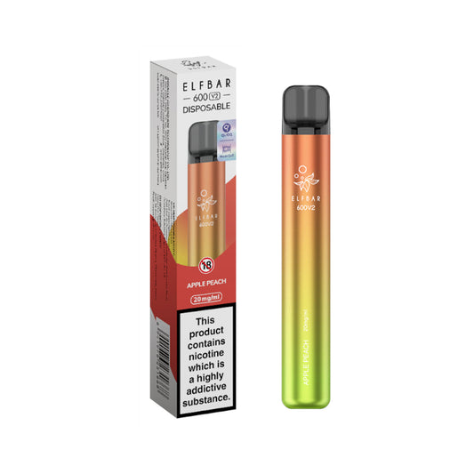 ELFBAR 600V2 Apple Peach Disposable Vape 20mg