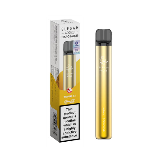 ELFBAR 600V2 Banana Ice Disposable Vape 20mg