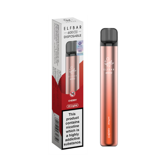 ELFBAR 600V2 Cherry Disposable Vape 20mg