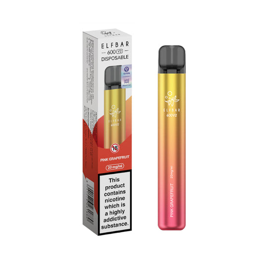 ELFBAR 600V2 Pink Grapefruit Disposable Vape 20mg