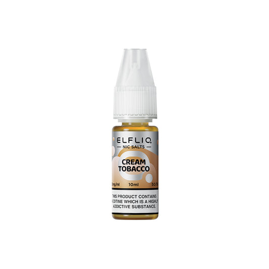 ELFLIQ Cream Tobacco Nic Salt 10ml