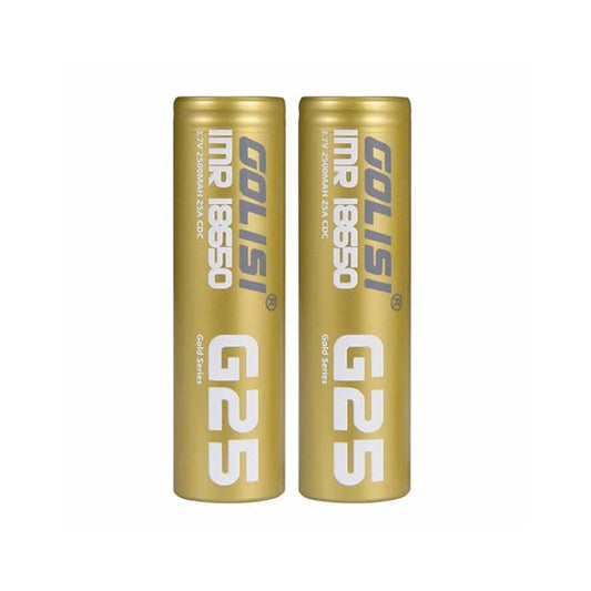 Golisi G25 2500mAh 18650 Battery x 2