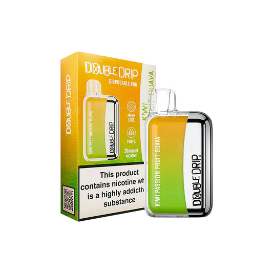 Kiwi Passion Fruit Guava DOUBLE DRIP Disposable Vape
