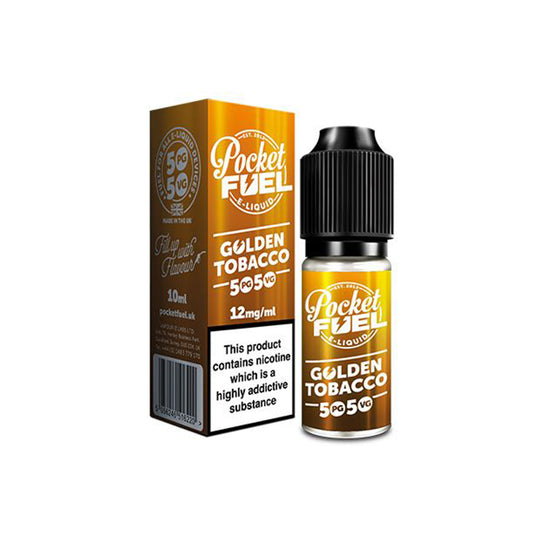 POCKET FUEL Golden Tobacco 50/50 E-Liquid