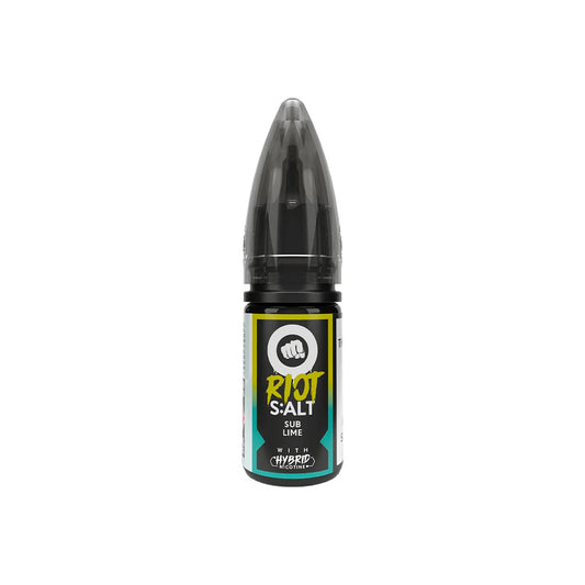 RIOT SQUAD Sub-Lime Hybrid Salt 10ml E-Liquid