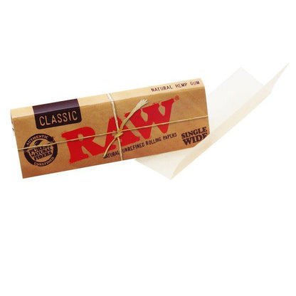 RAW Full Box of 50 Classic Rolling Papers King size Slim