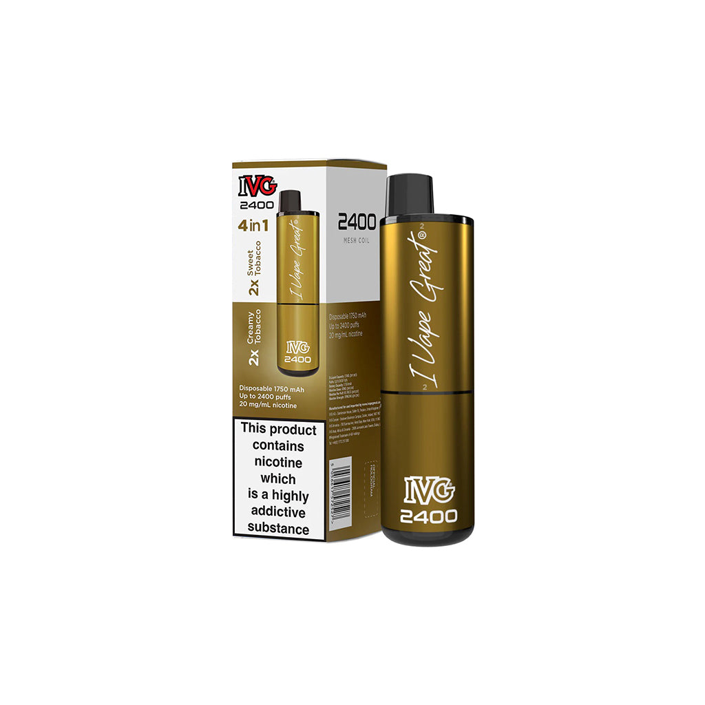 Tobacco Edition IVG 2400 Disposable Vape