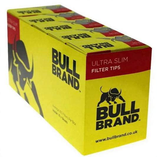 Bull Brand Ultra Slim Filter Tips 160s x 10 (1600 Filter Tips)