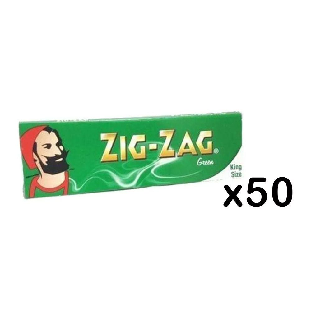 Zig Zag Rolling Papers - King Size - Green 50 booklets