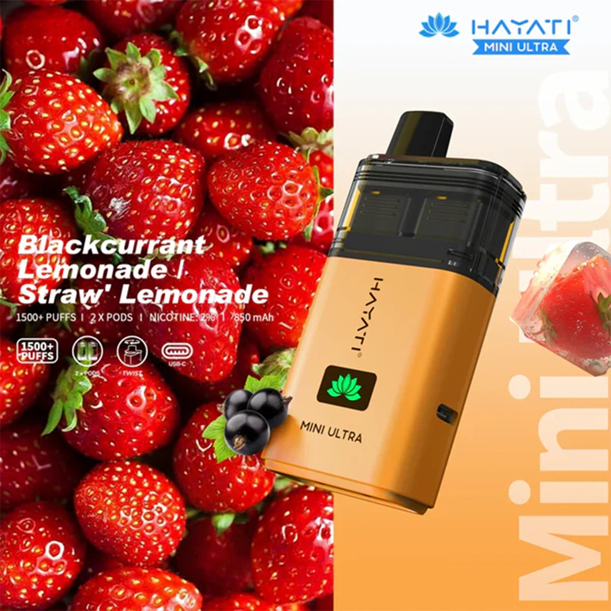 Hayati Mini Ultra 1500 Prefilled Pod Vape Kit
