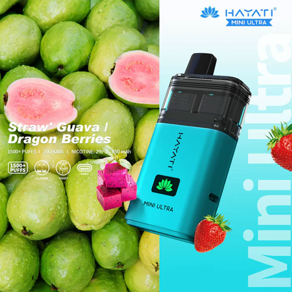 Hayati Mini Ultra 1500 Prefilled Pod Vape Kit