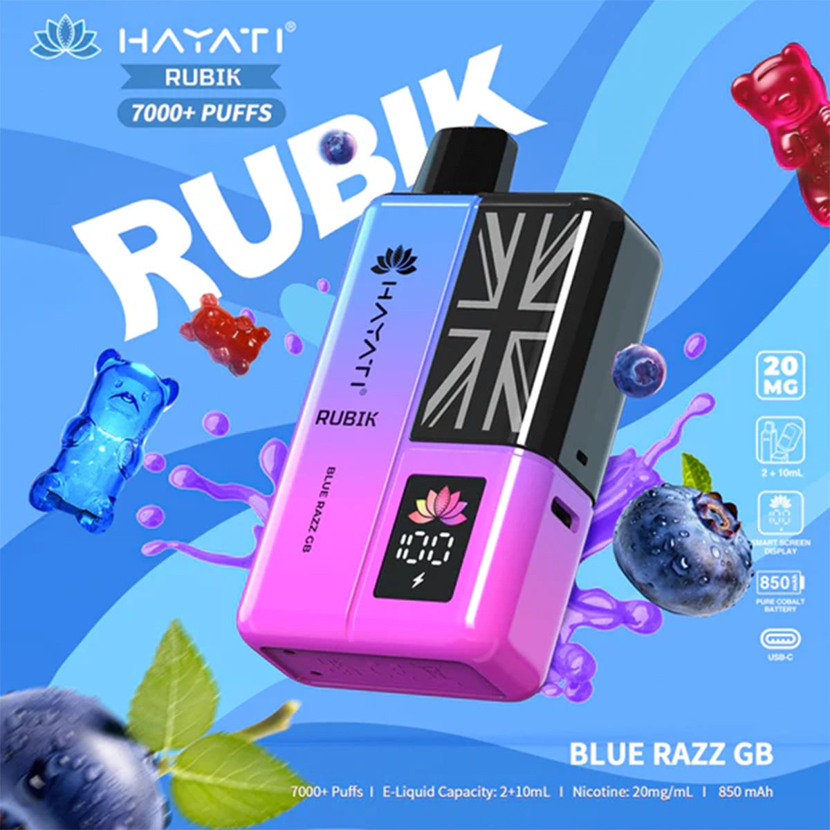 Hayati RUBIK 7000+ Prefilled Pod Vape Kit