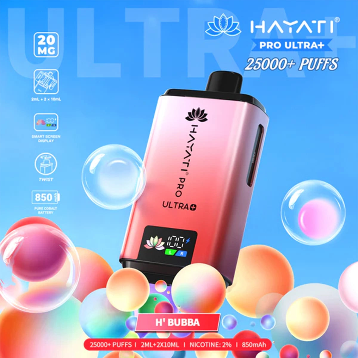 Hayati Pro Ultra Plus 25K Prefilled Vape Kit