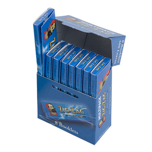 Zig-Zag Blue Rolling Papers – 8 Pack