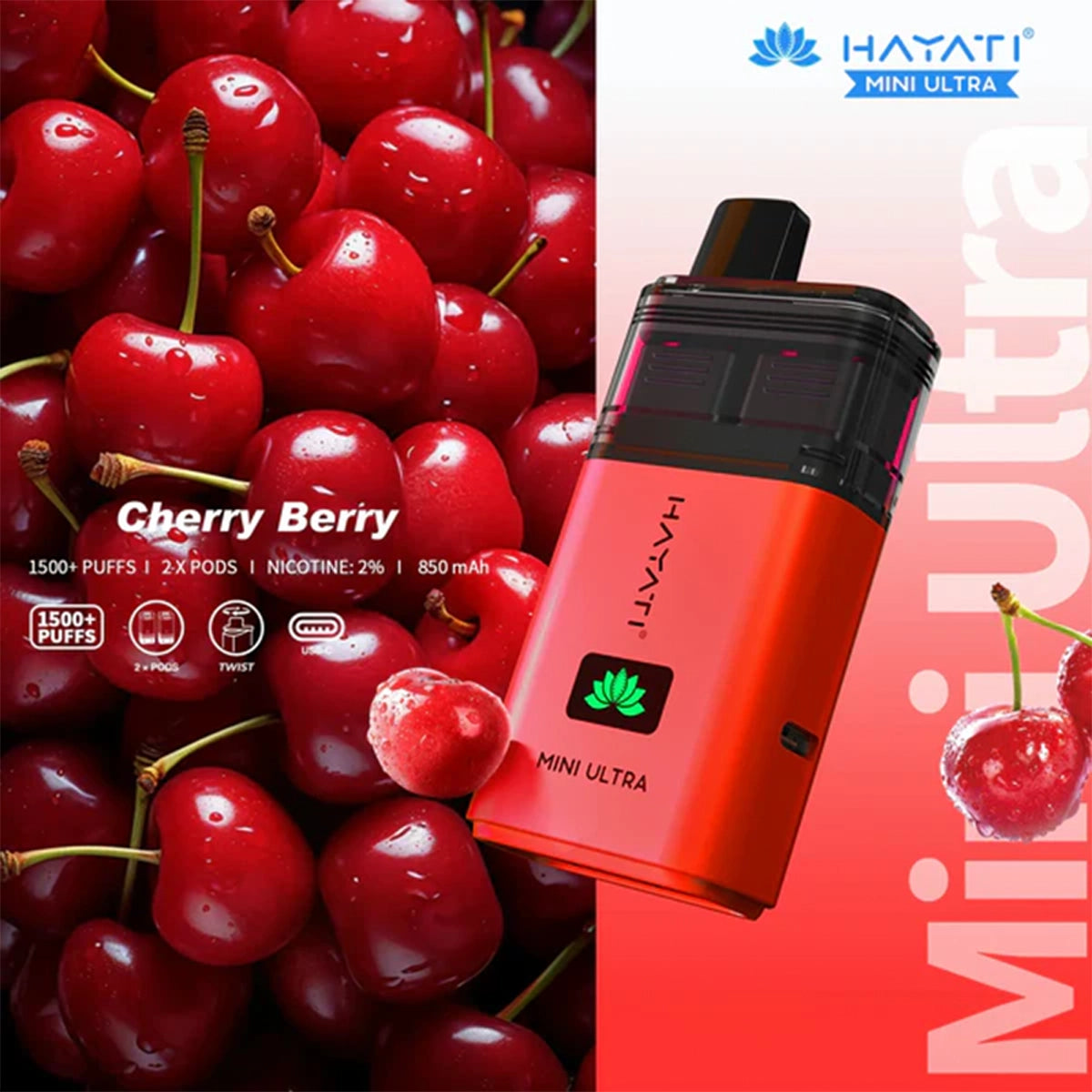 Hayati Mini Ultra 1500 Prefilled Pod Vape Kit